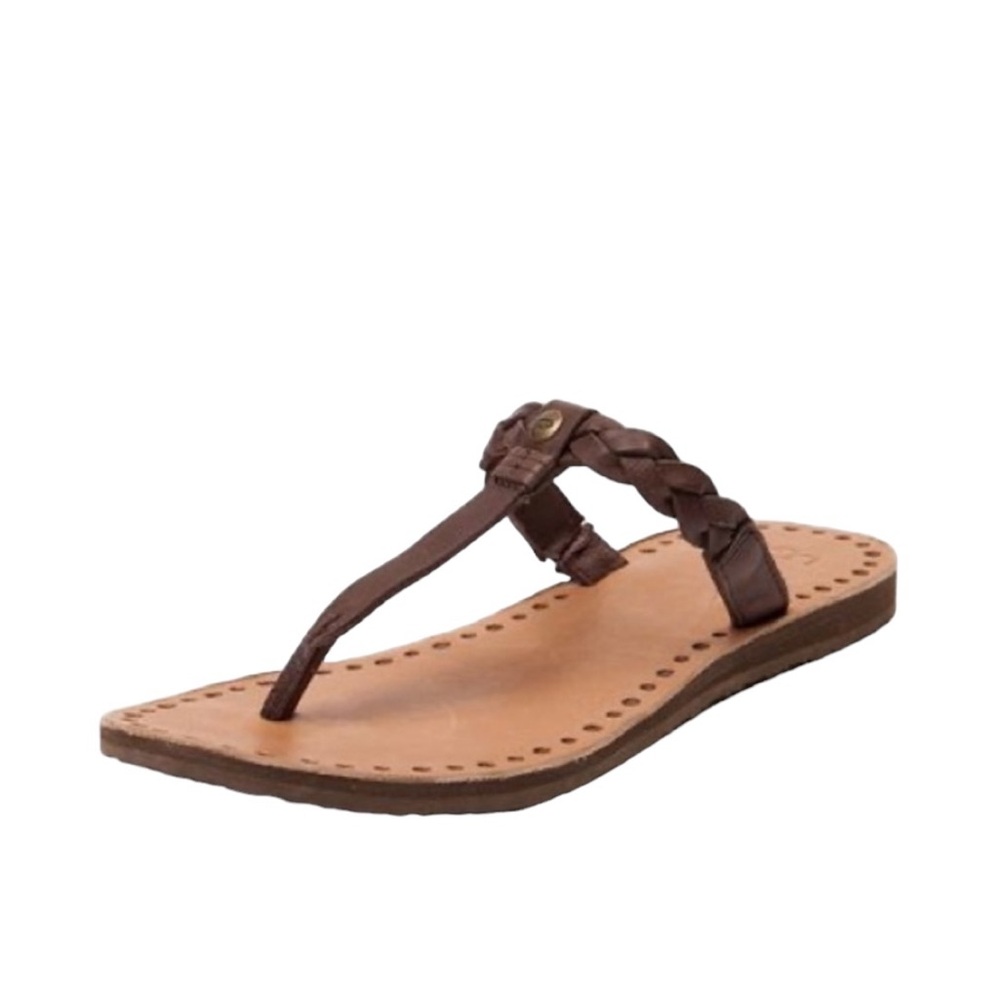 Like New Ugg “Bria” braided brown thong sandals Size 8 - Picture 3 of 8